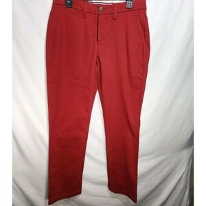 Tommy Hilfiger‎ Regular Fit Stretch Mens Chino Red Pants Size 31X32